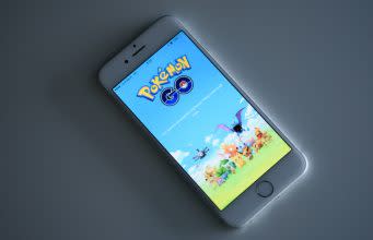 Nintendo Co.'s Pokemon Go is displayed on a smartphone in Tokyo, Japan, on Tuesday, July 12, 2016. Pokemon Go debuted last week on iPhones and Android devices in the U.S., Australia, and New Zealand, letting players track down virtual characters in real locations using their smartphones. Nintendo is an investor in Niantic Inc., the games developer. Photographer: Akio Kon/Bloomberg via Getty Images