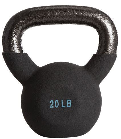 Energetics Neoprene Kettlebell 20Lb. (Image via Sport Chek)