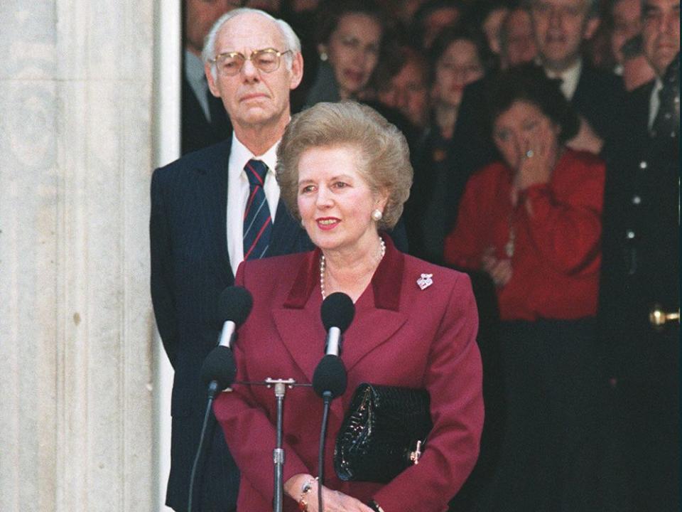 British Prime Minister Margaret Thatcher