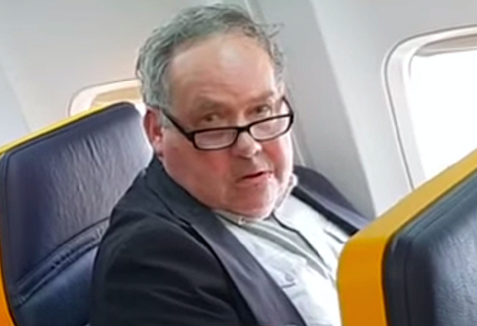 The man was caught on camera launching a racist tirade at a fellow passenger. (Photo: PA)