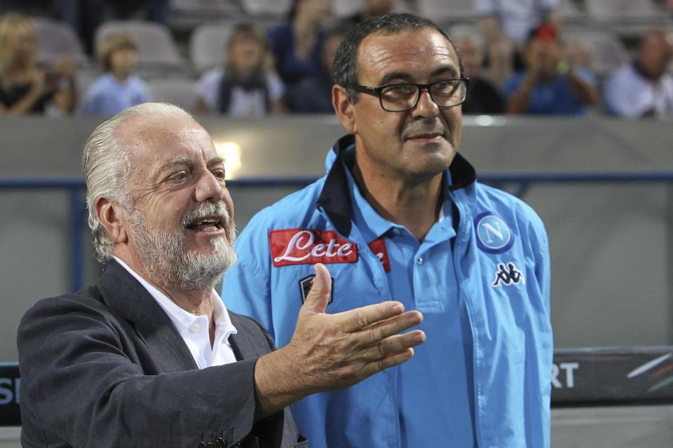 Chelsea coach Maurizio Sarri wanted to 'dismantle' Napoli squad, claims Aurelio De Laurentiis: 'I had to lay down the law'