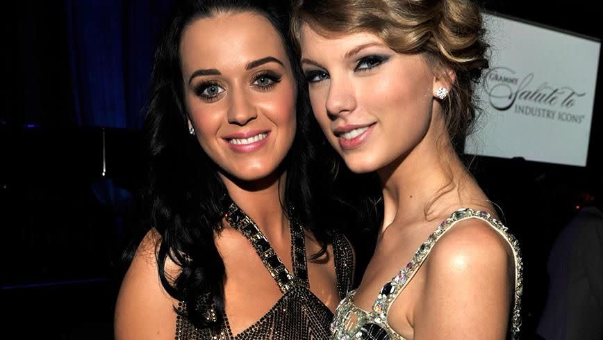 Katy Perry and Taylor Swift. Source: Getty