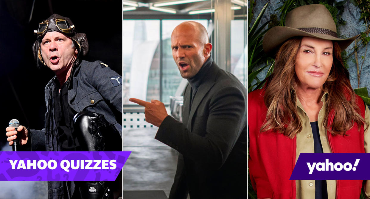 Did Bruce Dickinson, Jason Statham and Caitlyn Jenner compete for their countries? (Getty/Universal Pictures/ITV)