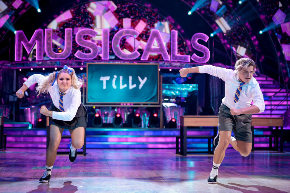 Programme Name: Strictly Come Dancing 2021 - TX: 20/11/2021 - Episode: Strictly Come Dancing - TX9 LIVE SHOW (No. n/a) - Picture Shows: ++LIVE SHOW++ Tilly Ramsay, Nikita Kuzmin - (C) BBC - Photographer: Guy Levy