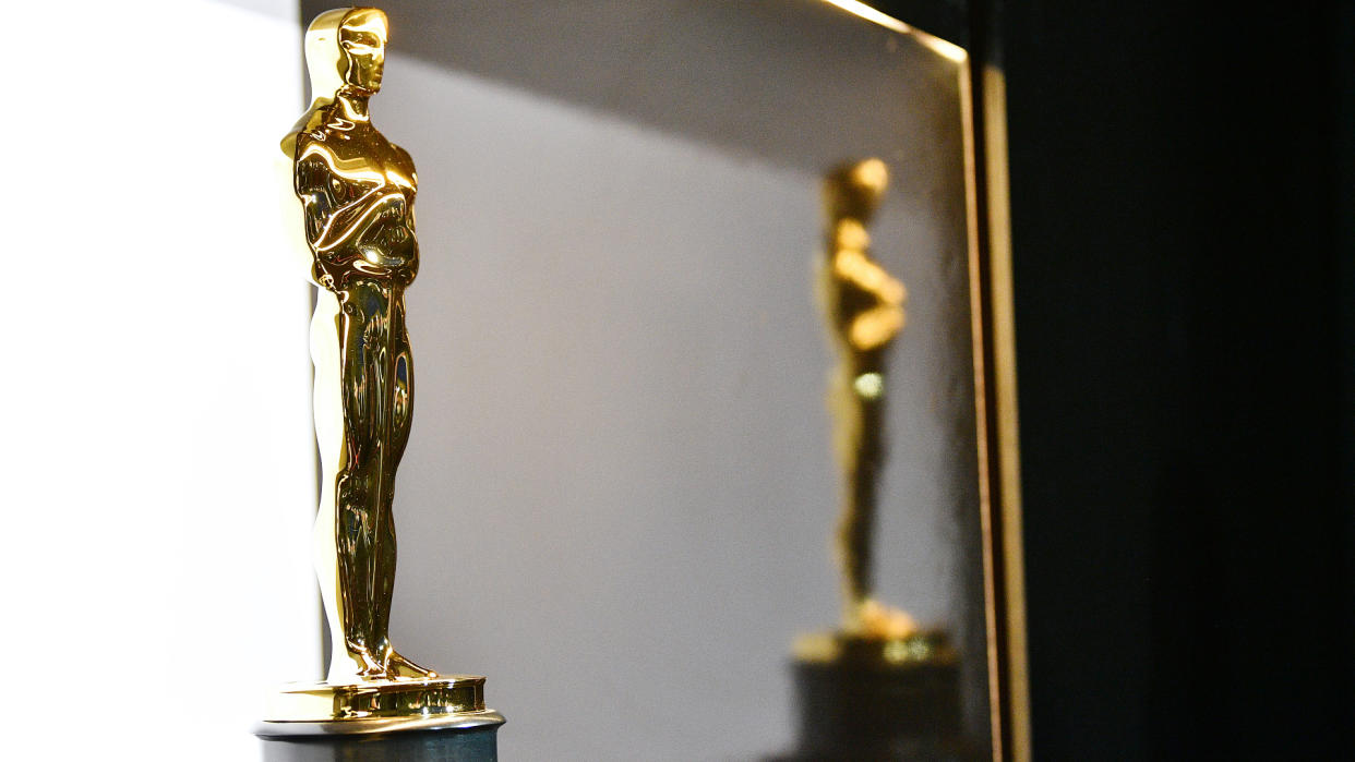  The Oscars trophy from a handout photo provided by A.M.P.A.S. at the Dolby Theatre in Feb. 2020. 