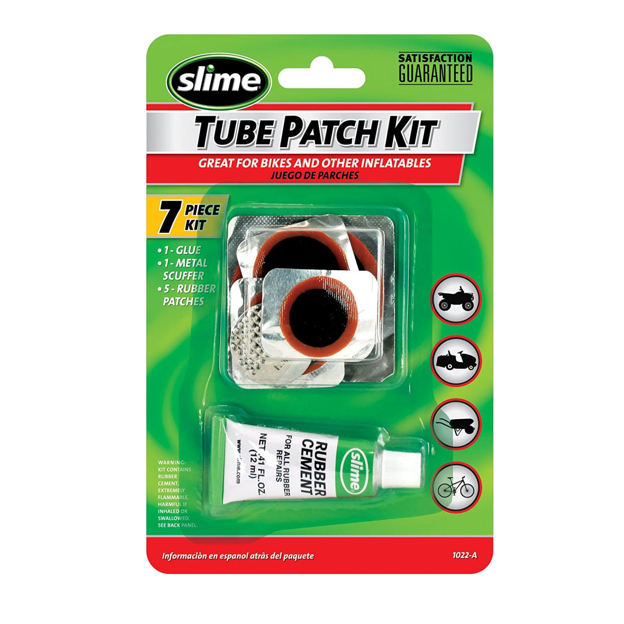 slime rubber tube patch kit, gear for long distance biking