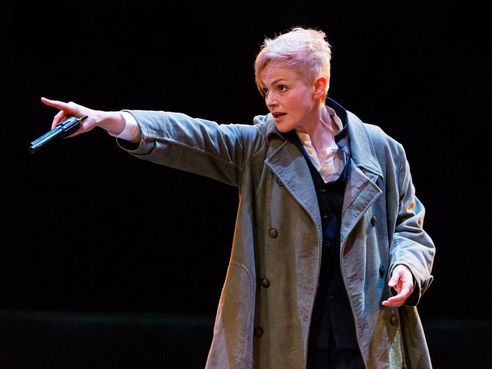 Maxine Peake as Hamlet, in a production which was filmed and broadcast on Sky ArtsJonathan Keenan