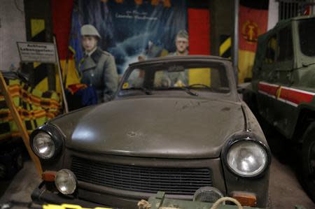 A Trabant car is pictured at the 'Bunker-Museum' in Rennsteighoehe near the eastern city of Ilmenau October 12, 2013. REUTERS/Ina Fassbender