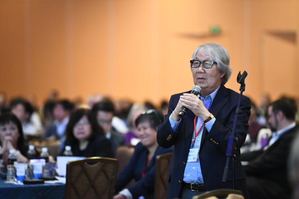 Ambassador-at-large Tommy Koh during a question-and-answer session at the Institute of Policy Studies 30th Anniversary conference on 26 October, 2018 (PHOTO: Jacky Ho, for the Institute of Policy Studies, NUS)