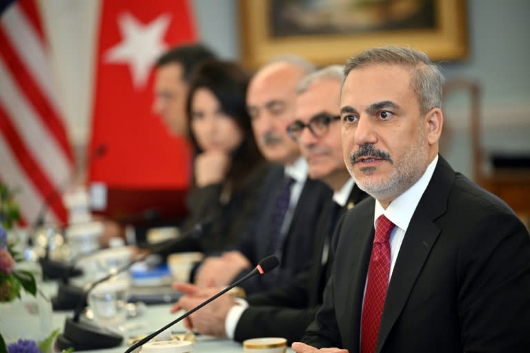 Turkish Foreign Minister Hakan Fidan vowed reprisals against Israel (Mandel NGAN)