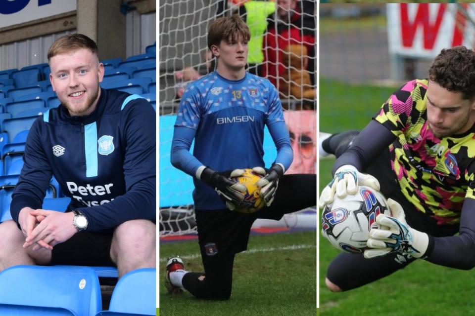 Jude Smith, Gabe Breeze, and Harry Lewis <i>(Image: Richard Parkes/Carlisle United)</i>