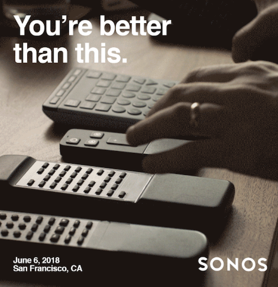 Sonos announced today that it will be hosting an event in June and its invite