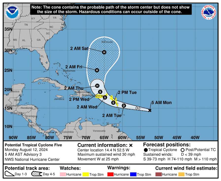 Storm tracker NHC tracking tropical disturbance that is expected to