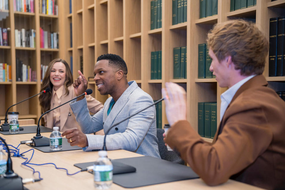 Rachel McAdams, Leslie Odom Jr. and Eddie Redmayne