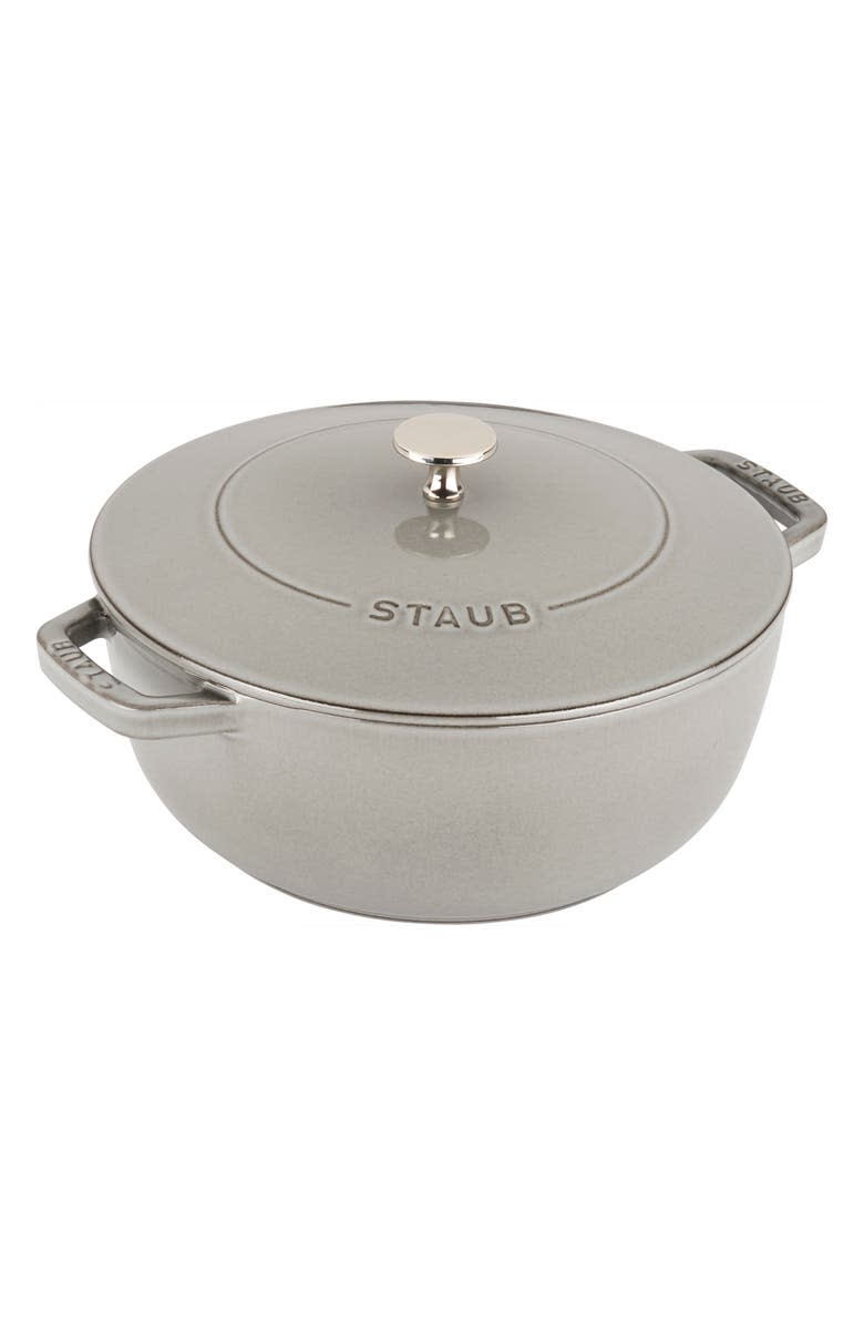 <br><br><strong>Staub</strong> 3.75-Quart Enameled Cast Iron French Oven, $, available at <a href="https://go.skimresources.com/?id=30283X879131&url=https%3A%2F%2Fwww.nordstrom.com%2Fs%2Fstaub-3-75-quart-enameled-cast-iron-french-oven%2F5498927%3Forigin%3Dcategory-personalizedsort%26breadcrumb%3DHome%252FSale%252FHome%26color%3D020" rel="noopener" target="_blank" data-ylk="slk:Nordstrom;elm:context_link;itc:0;sec:content-canvas" class="link ">Nordstrom</a>