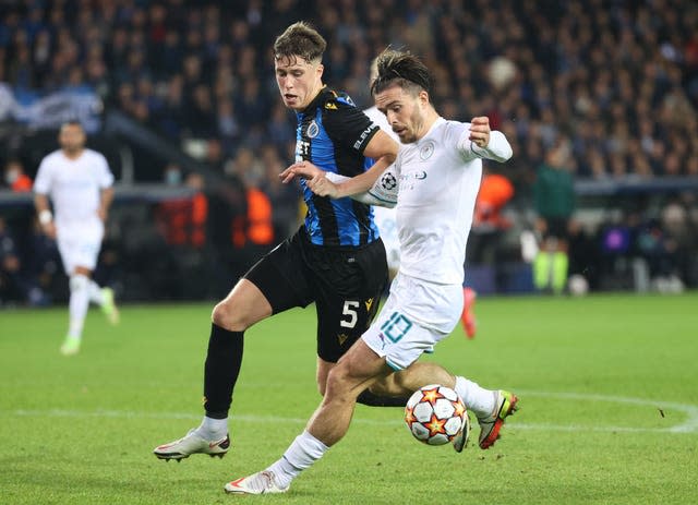 Jack Grealish in action for City