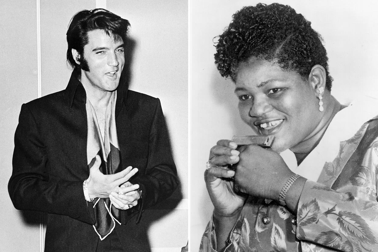 elvis-presley-big-mama-thornton - Credit: AP; Michael Ochs Archives/Getty Images