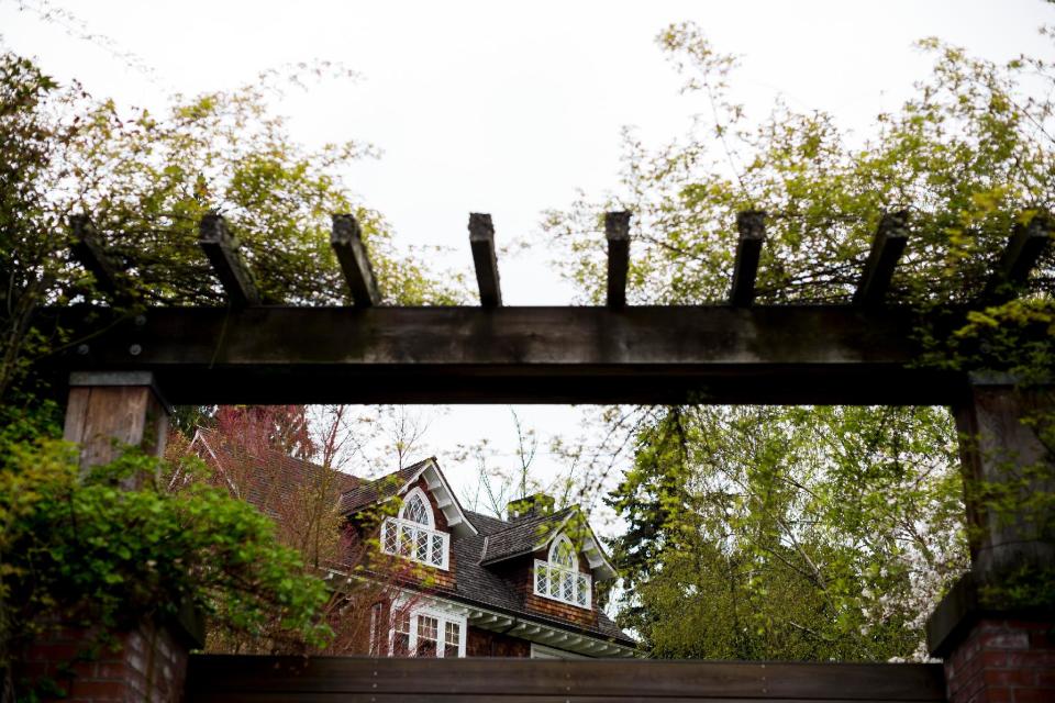 A view of the home where Nirvana's Kurt Cobain killed himself in 1994, photographed Saturday, April 5, 2014, at Viretta Park in Seattle, Wash. On April 10, Nirvana will be inducted into the Rock and Roll Hall of Fame. (AP Photo/seattlepi.com, Jordan Stead)