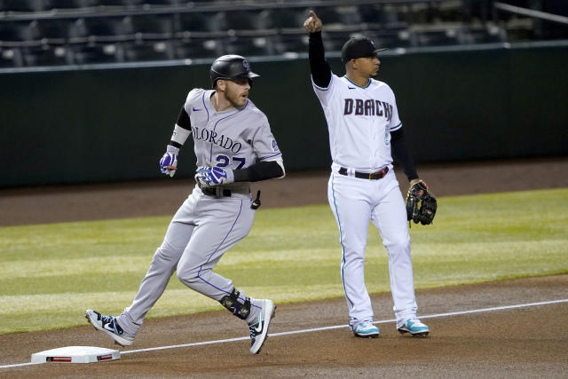 Arenado's two doubles lift Rockies over Diamondbacks 5-4