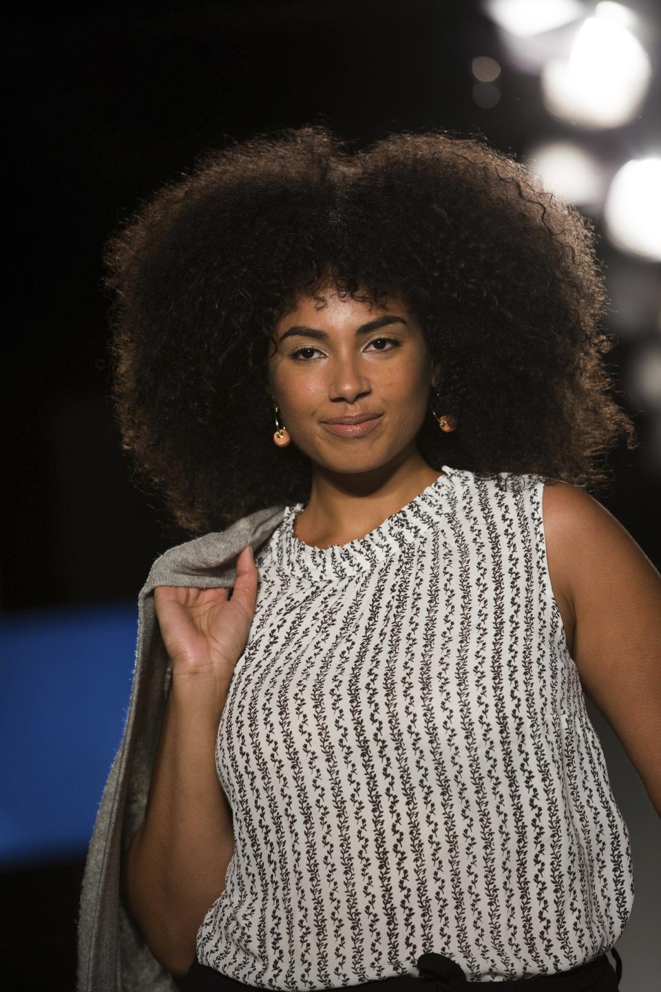 The Loft spring 2019 collection is modeled during Fashion Week Friday, Sept. 7, 2018, in New York. (AP Photo/Kevin Hagen).