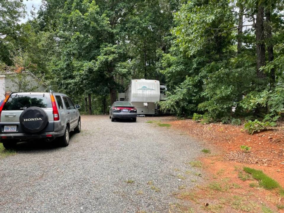 A detective sent Promise Edwards a picture of this trailer that Joshua Newton lived in in Monroe, North Carolina.