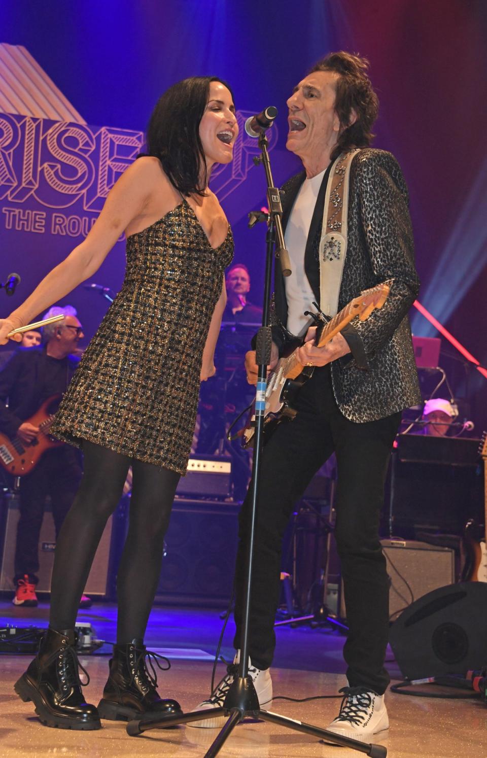 Andrea Corr and Ronnie Wood perform at The Roundhouse Gala in 2022 (Dave Benett/Getty Images for The Roundhouse)