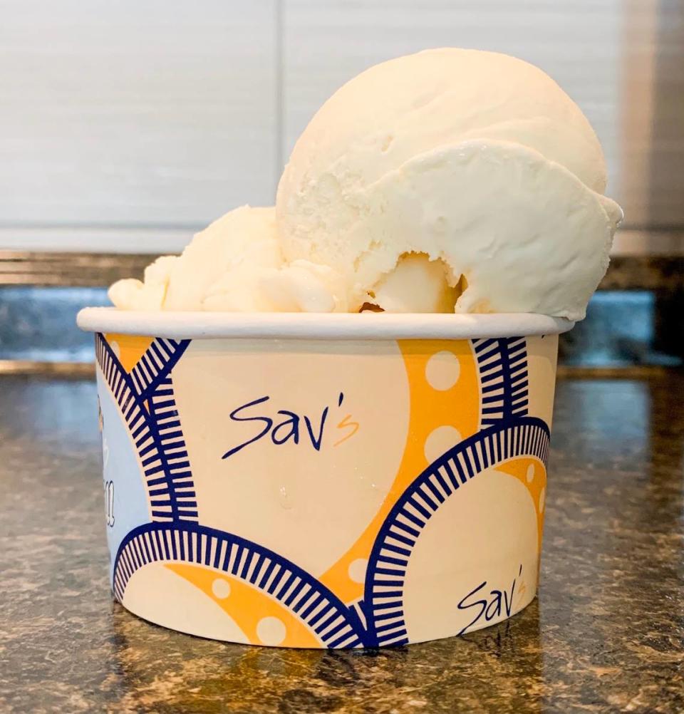 Sav’s Gourmet Ice Cream is opening on National Avenue with 18 flavors, including Bourbon Honey, plus two sorbets.