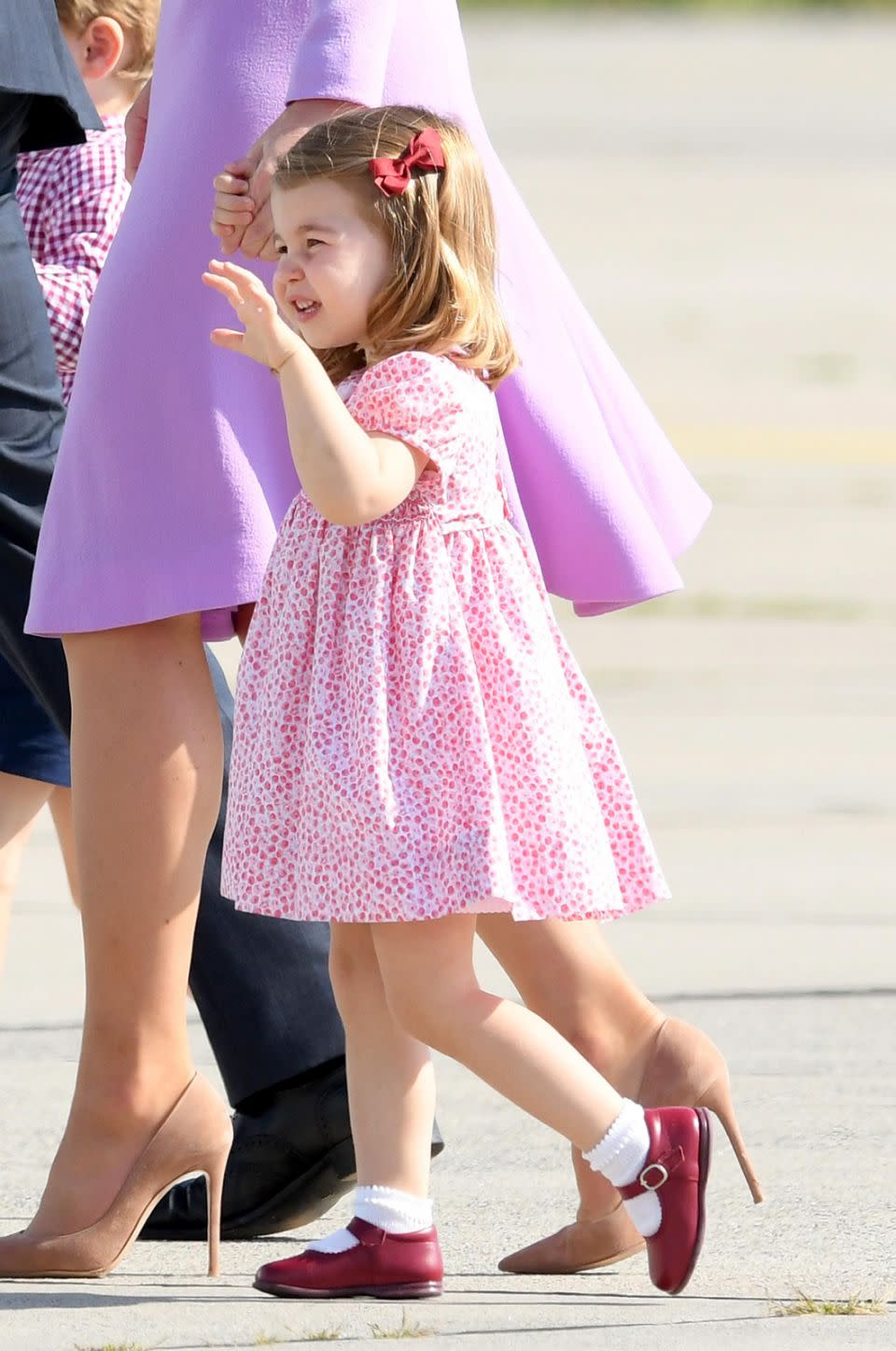 Princess Charlotte is said to have cried when Prince George left for school. Photo: Getty Images