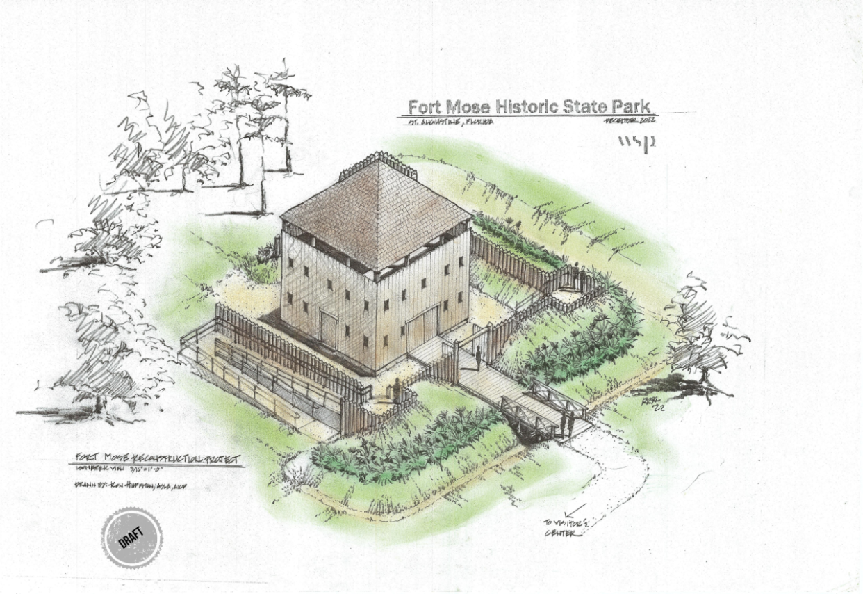 Fort Mose Historic State Park unveiled plans for a reconstruction of the 1738 Fort Mose, the site of the first legally sanctioned free Black settlement in what is now the United States. An official groundbreaking takes place on Jan. 19, with completion anticipated later this year.