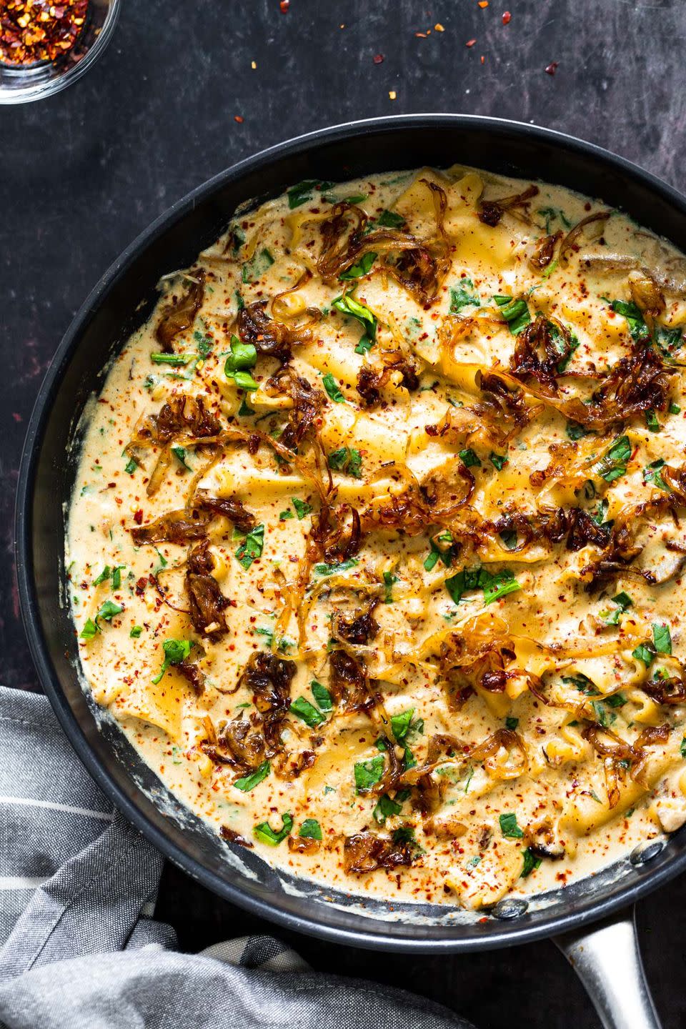 French Onion Skillet Lasagna