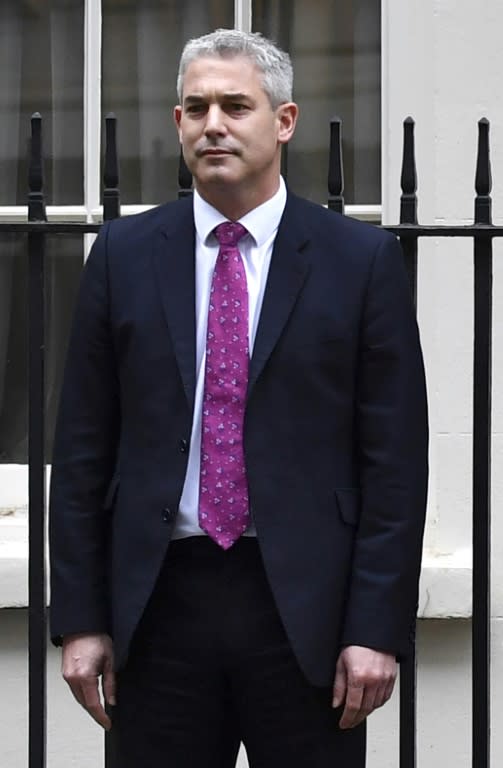 Junior health minister and eurosceptic Stephen Barclay, pictured November 2017, has been appointed the new Brexit Secretary, becoming the third person to hold the job after his two predecessors quit in protest at Prime Minister Theresa May's approach