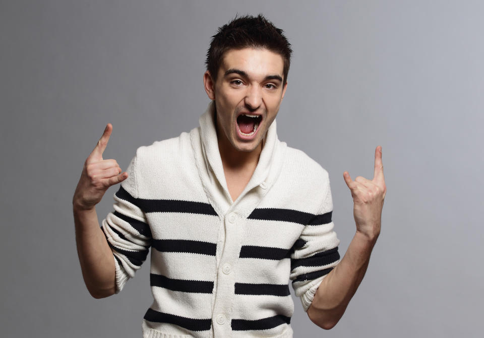 BERLIN, GERMANY - FEBRUARY 13:  (EDITORS NOTE: This Image is for editorial use only in the following Countries - Germany/Austria/Switzerland).  Tom Parker of The Wanted poses during a portrait session on February 13, 2011 in Berlin, Germany.  (Photo by Andreas Rentz/Getty Images)