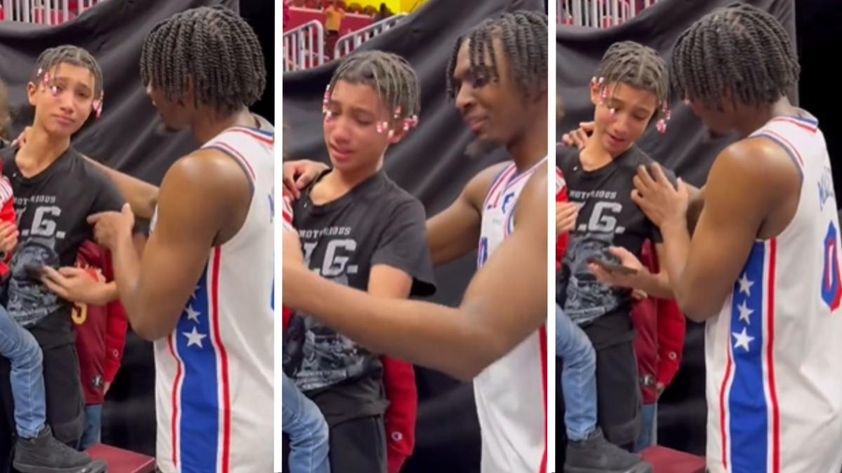 Importance of Tyrese Maxey on full display with wholesome fan interaction
