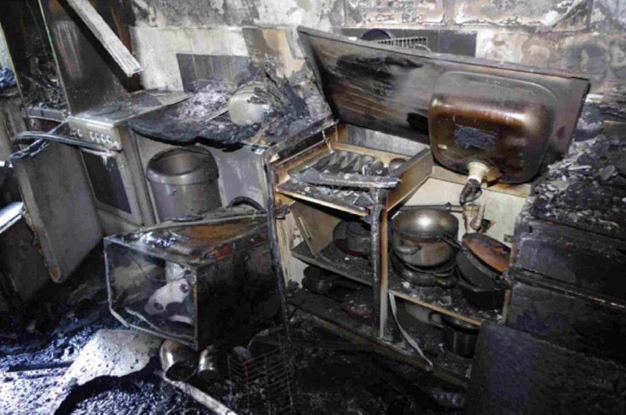 Fire experts say the blaze started in Behailu Kebede's kitchen: PA