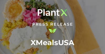 PlantX Launches New XMeals Website for its United States Meal Delivery Service (CNW Group/PlantX Life Inc.)