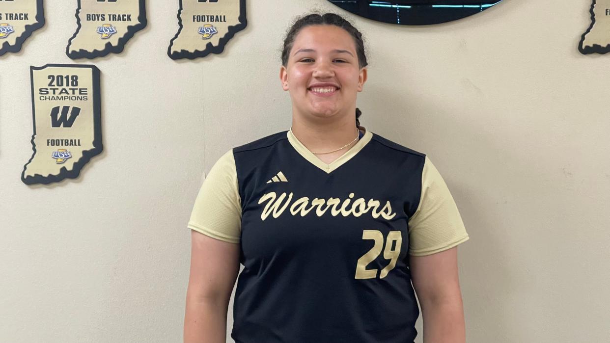 Warren Central sophomore Jordan Warbinton poses for a photo at Warren Central high school. Warbinton joined the Warriors softball team after playing baseball through most of her life.