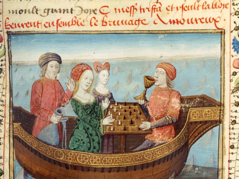Lancelot and Guinevere play chess