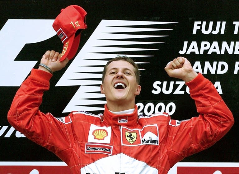 Michael Schumacher, seen here in 2000, won a record seven Grand Prix titles