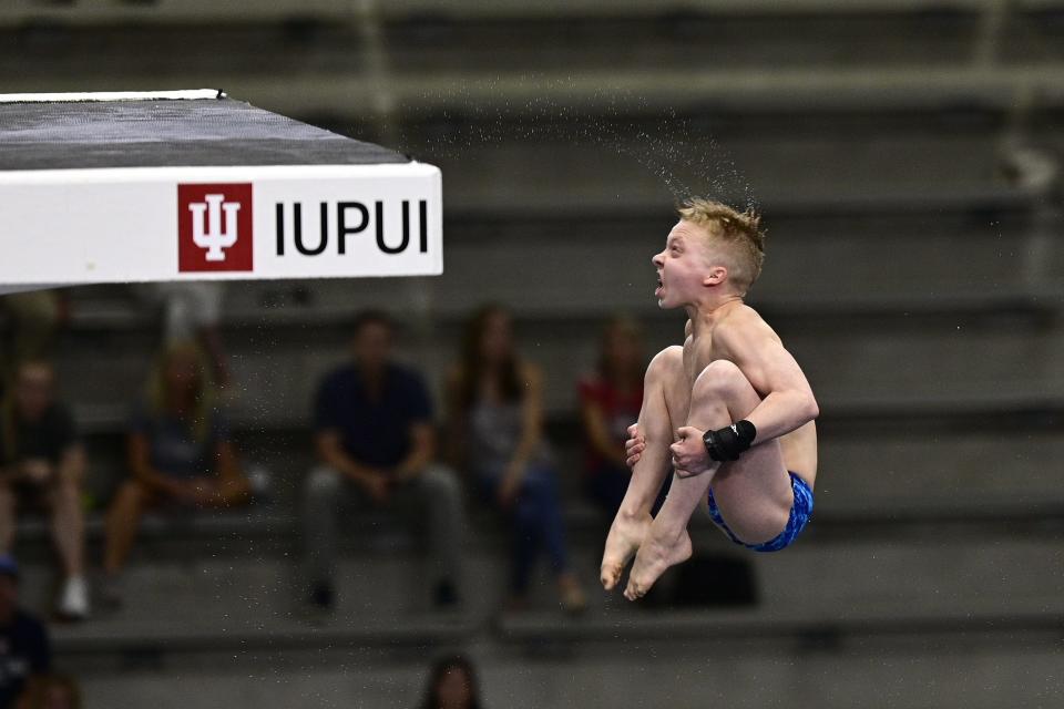 Noblesville teen Josh Hedberg competes during 2021 Olympic Trials.