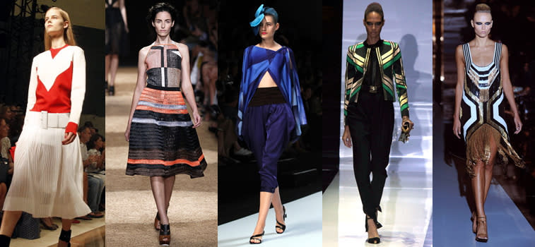 Celine, Proenza Schouler, Issey Miyake and Gucci Spring/Summer 2012 (Getty Images)