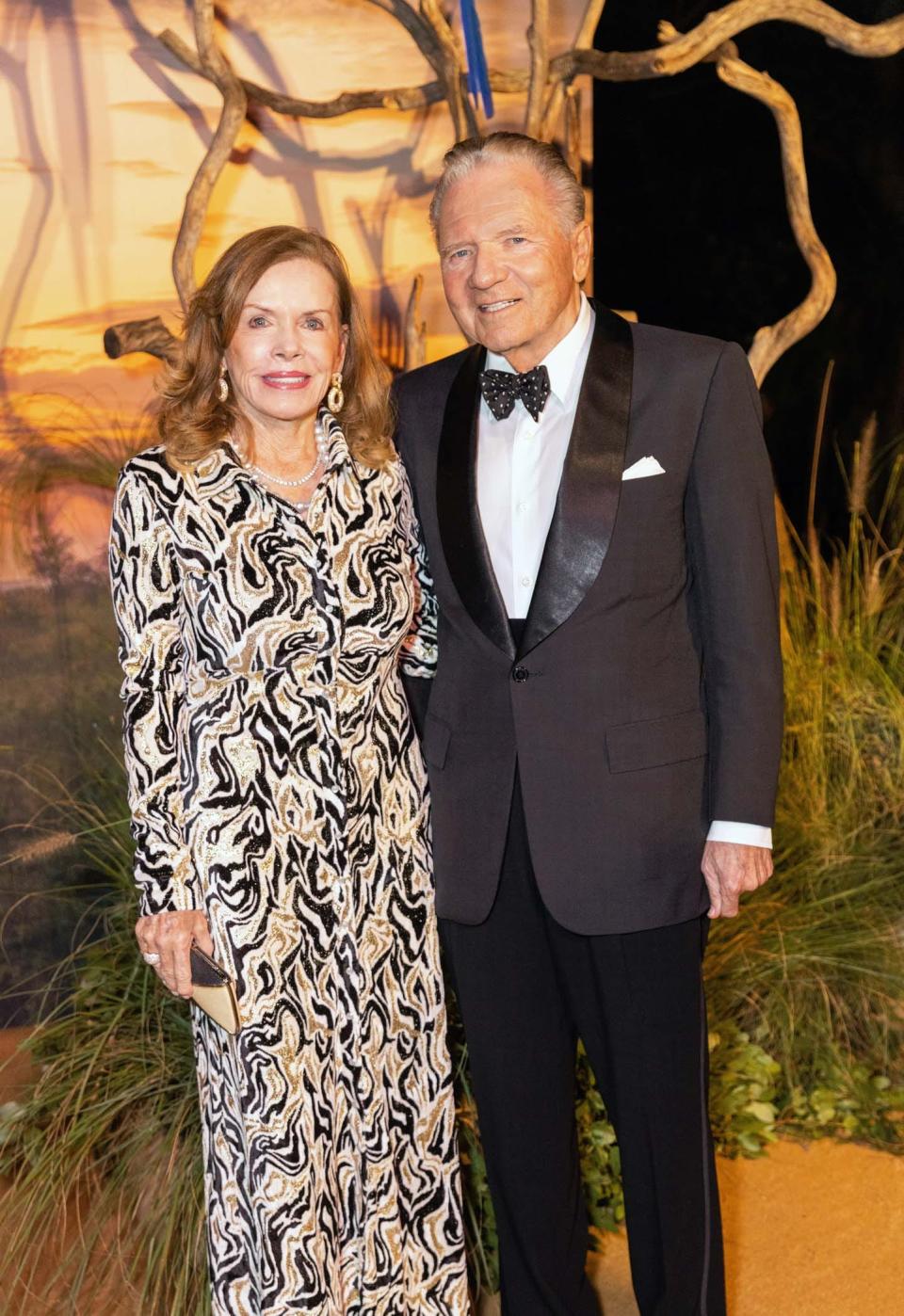 Lynne Wheat and Thomas Peterffy at the 2023 Palm Beach Zoo and Conservation Society Gala. This year's event in Jan. 26 at the zoo.