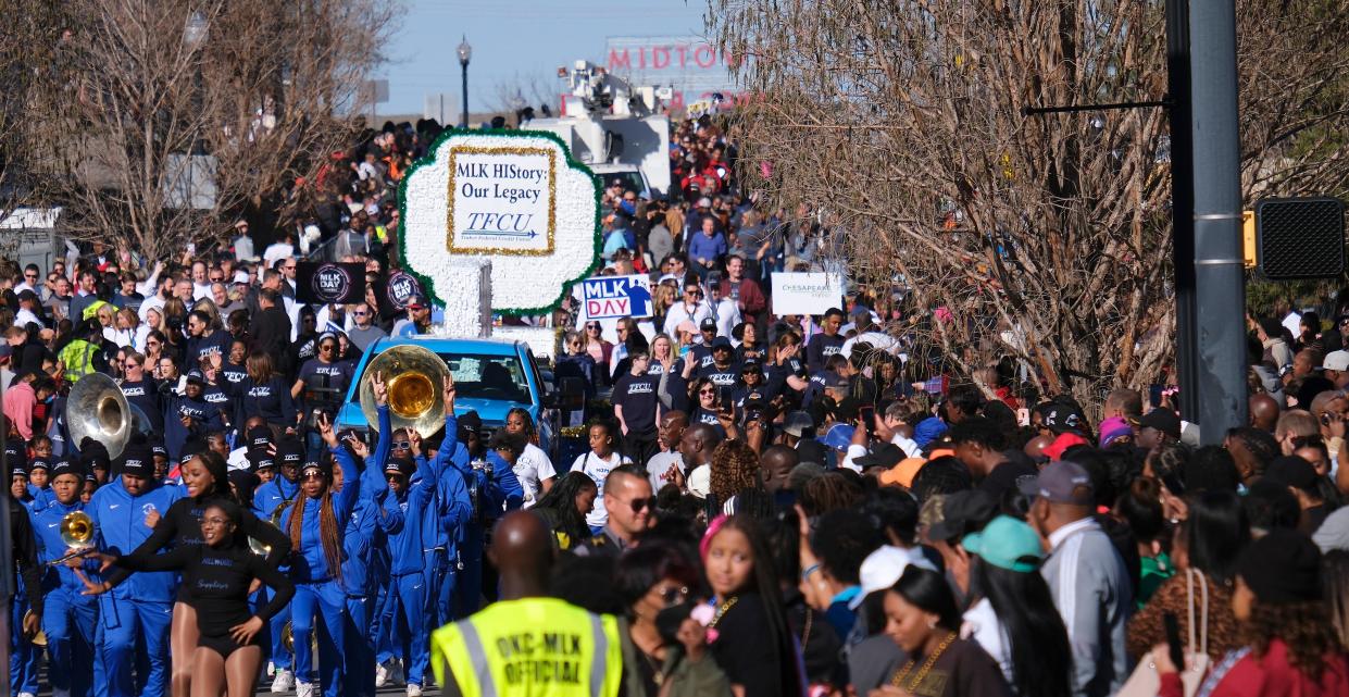 The Martin Luther King Jr Day Parade in downtown Oklahoma City Monday, January 16, 2023.
