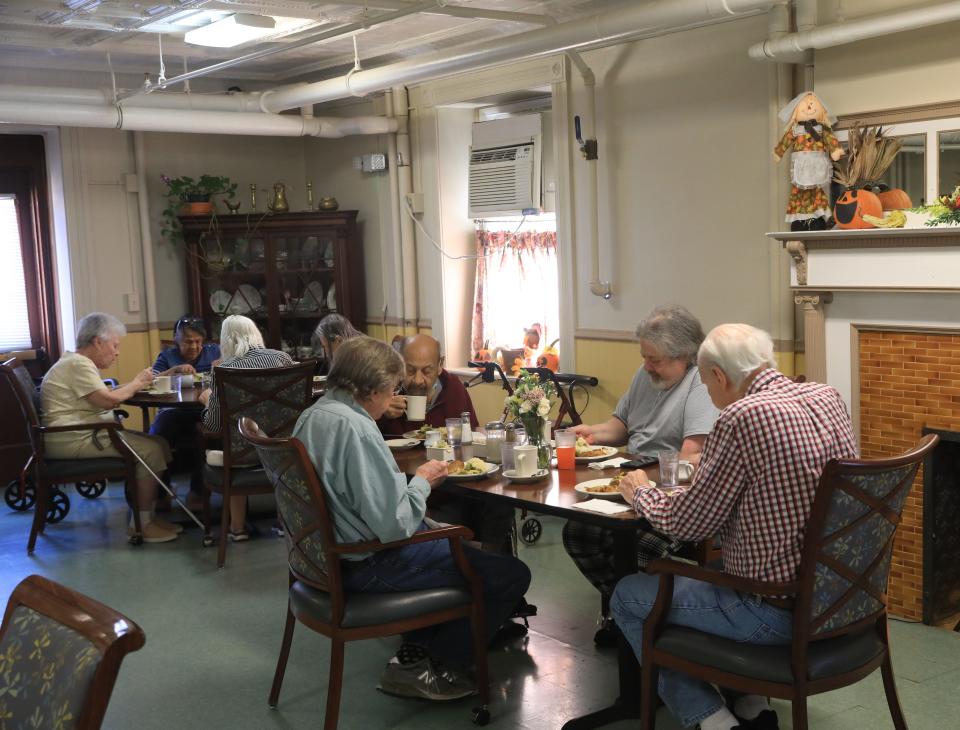 Lunch is served at the Vassar-Warner Senior Residence in the City of Poughkeepsie on November 16, 2021.