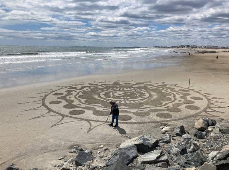 Sebastian Privitera said Hampton Beach is one of his favorite beaches to visit when he feels the desire to commune with art and nature.