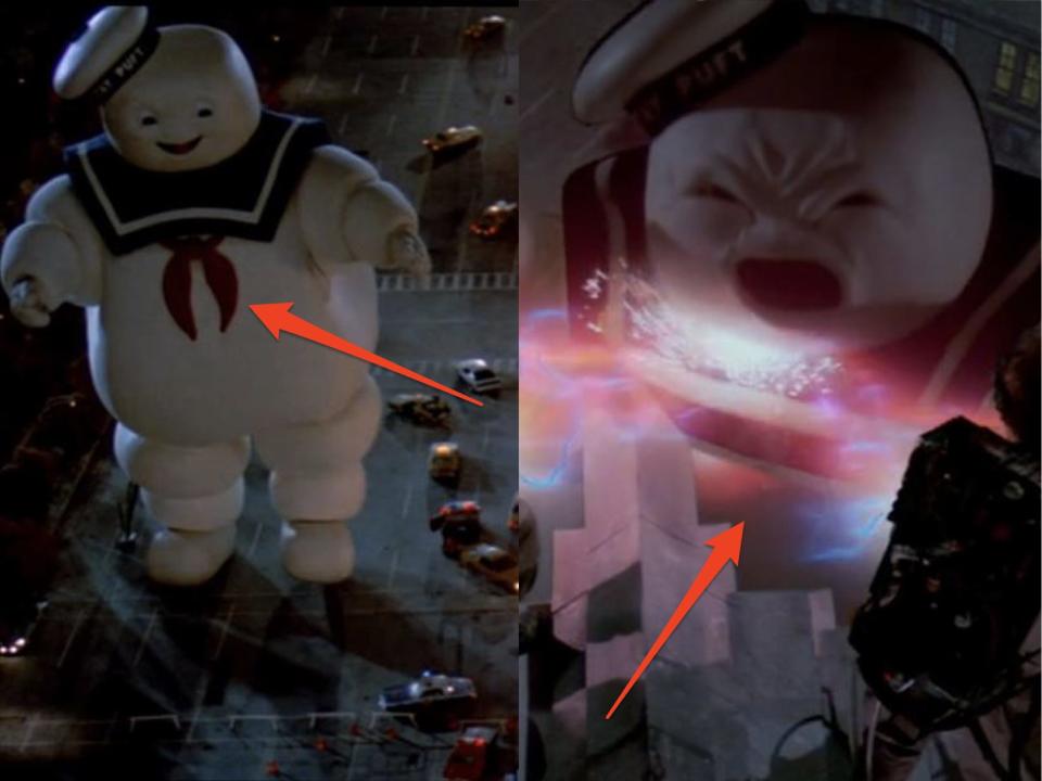 stay puft marshmallow man in ghostbusters