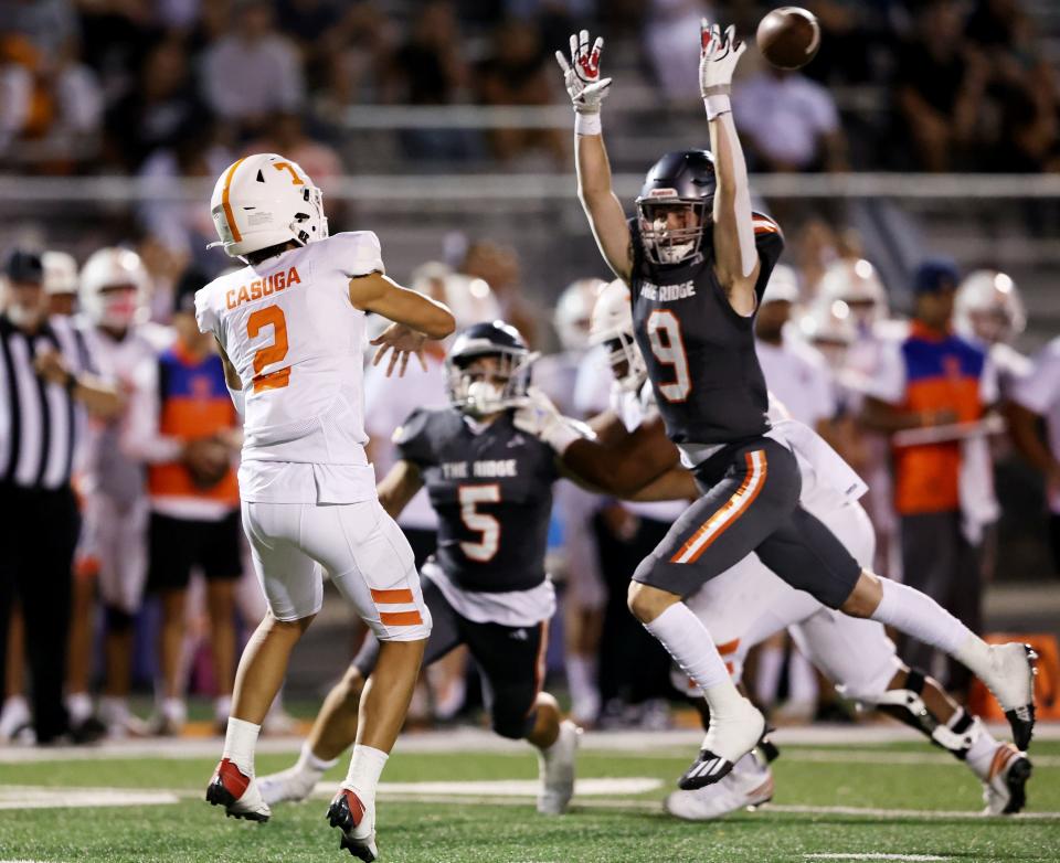 Skyridge and Timpview play at Skyridge in Lehi on Friday, Aug. 11, 2023. Skyridge won 26-14. | Scott G Winterton, Deseret News