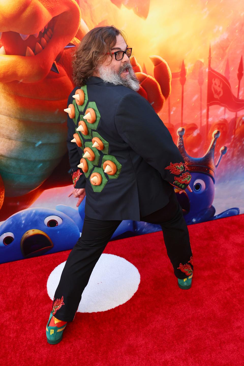 Jack Black attends "The Super Mario Bros. Movie" screening on April 1, 2023.