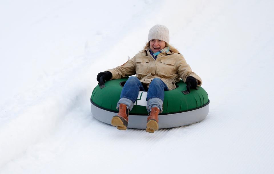 Ariens Hill snow tubing opened Monday in the Titletown District, across from Lambeau Field. Weather permitting, you'll be able to try it out this weekend.