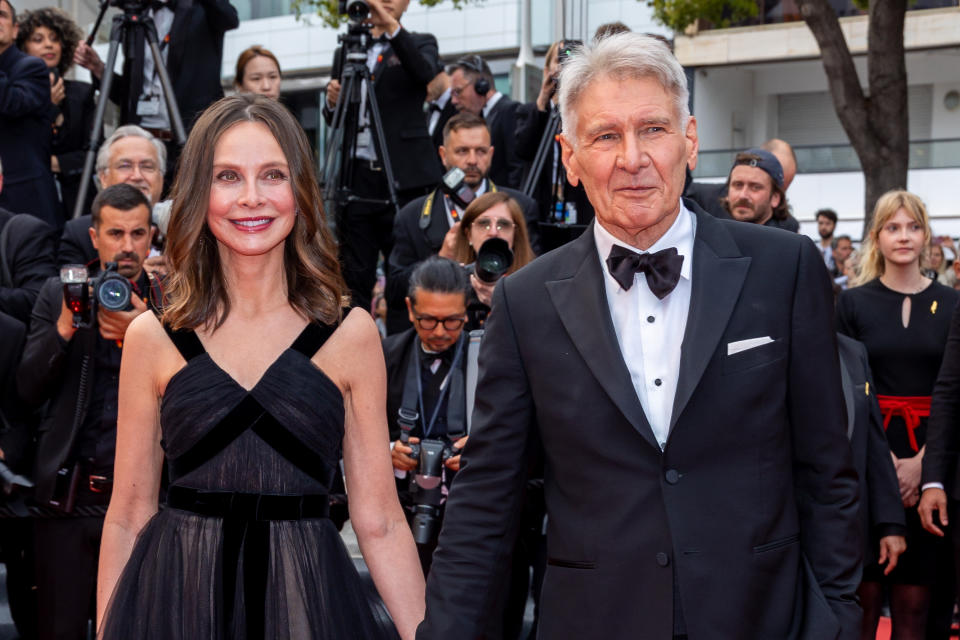 Calista Flockhart and Harrison Ford