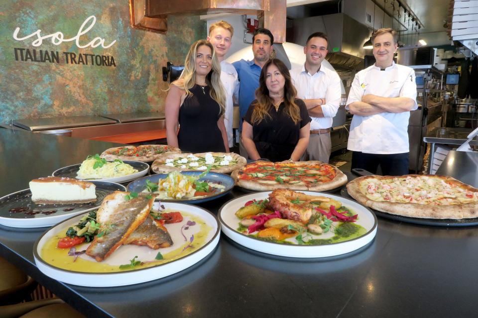 The staff of Isola, an Italian restaurant in Beach Haven.